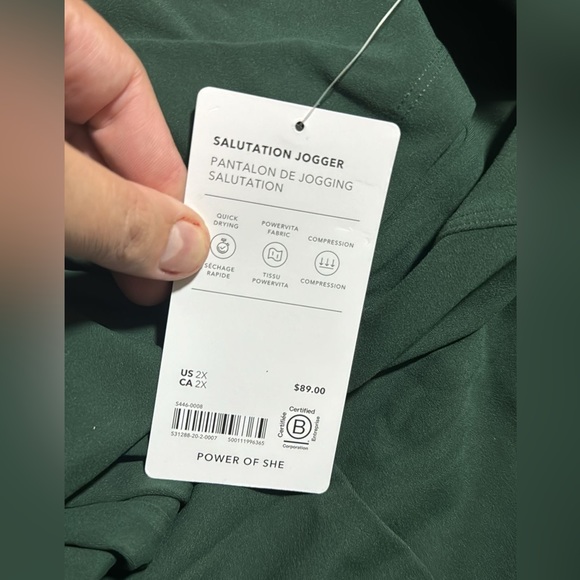 Athleta Salutation High Rise Jogger // Seaweed Snack - Picture 7 of 13